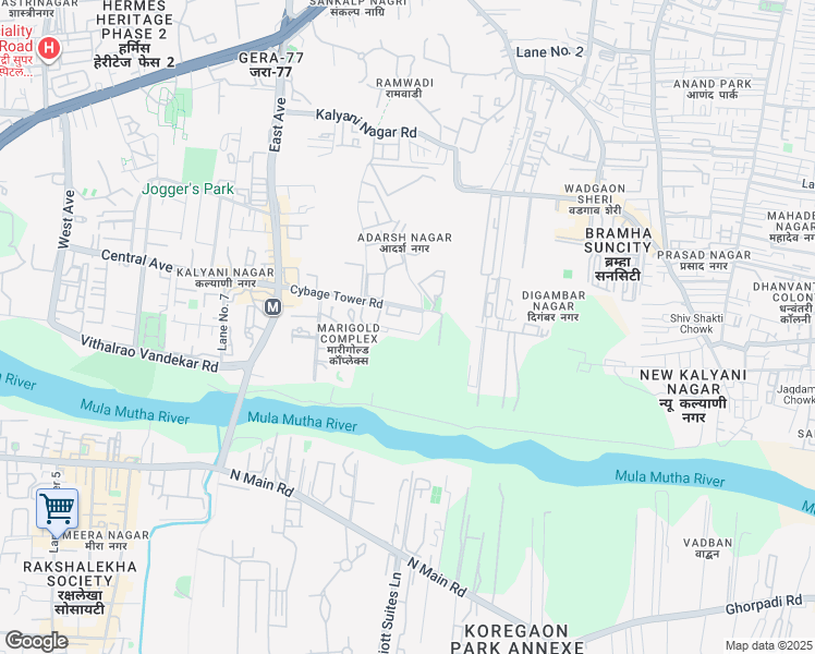 map of restaurants, bars, coffee shops, grocery stores, and more near in Pune