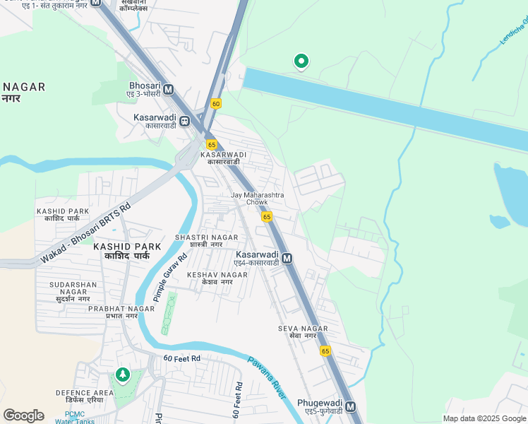 map of restaurants, bars, coffee shops, grocery stores, and more near Mumbai Pune Highway in Pimpri Chinchwad