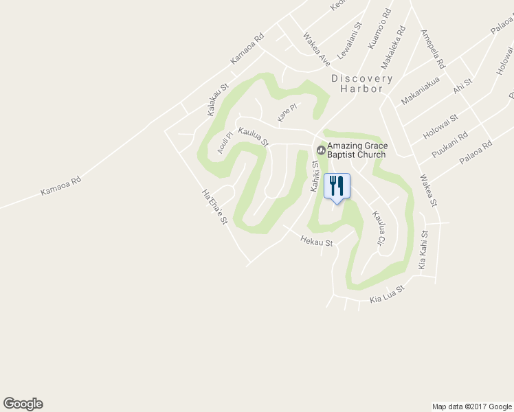 map of restaurants, bars, coffee shops, grocery stores, and more near 94-5759 Au Moku Place in Naalehu