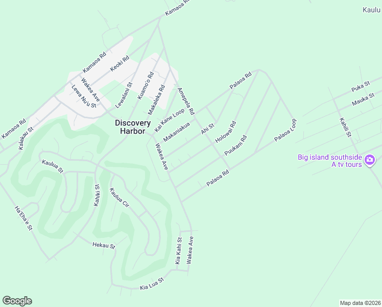 map of restaurants, bars, coffee shops, grocery stores, and more near 94-6529 Holowai Road in Naalehu