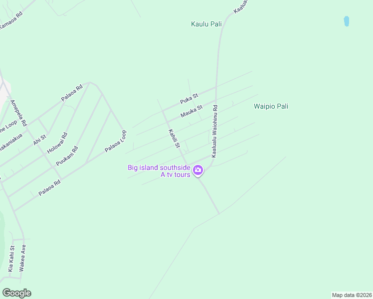 map of restaurants, bars, coffee shops, grocery stores, and more near 94-6328 Pua Street in Naalehu