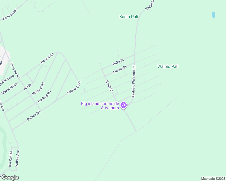 map of restaurants, bars, coffee shops, grocery stores, and more near 94-6328 Pua Street in Naalehu