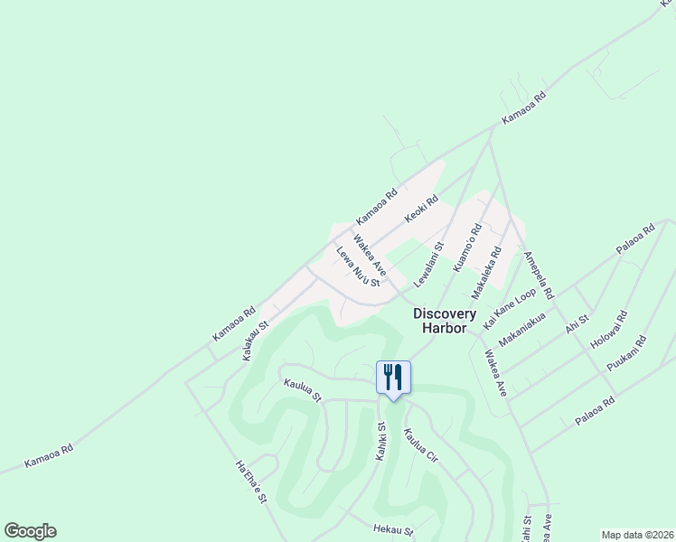 map of restaurants, bars, coffee shops, grocery stores, and more near 94-5854 Holomoku Place in Naalehu