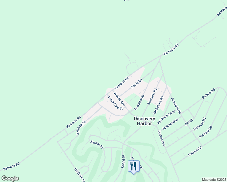 map of restaurants, bars, coffee shops, grocery stores, and more near 170 Wakea Avenue in Naalehu