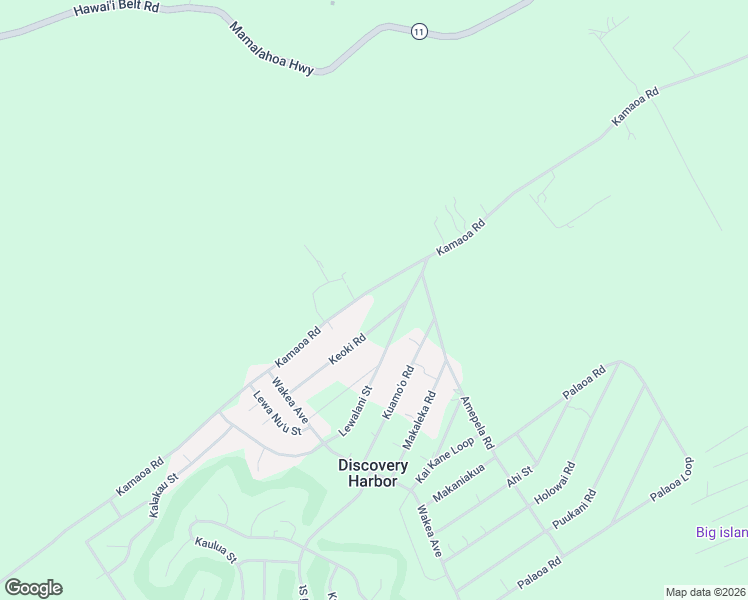 map of restaurants, bars, coffee shops, grocery stores, and more near 94-6511 Kamaoa Road in Mountain View