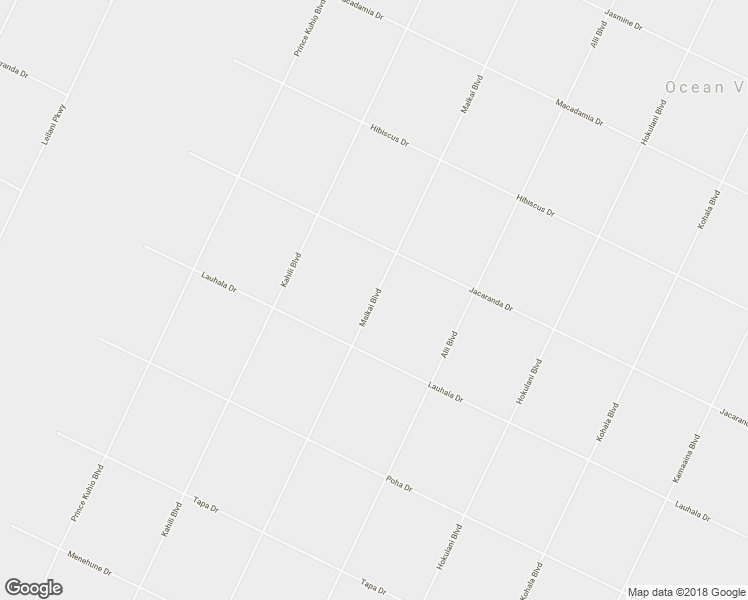 map of restaurants, bars, coffee shops, grocery stores, and more near Maikai Boulevard in Ocean View