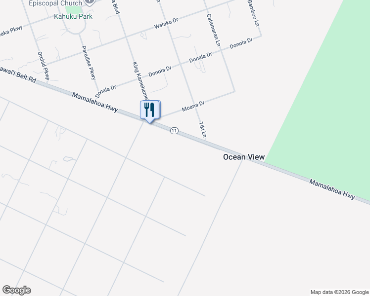 map of restaurants, bars, coffee shops, grocery stores, and more near 92-8349 Mamalahoa Highway in Captain Cook