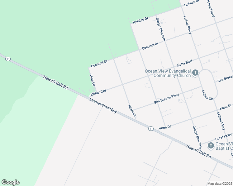 map of restaurants, bars, coffee shops, grocery stores, and more near 92-8985 Iolani Lane in Captain Cook