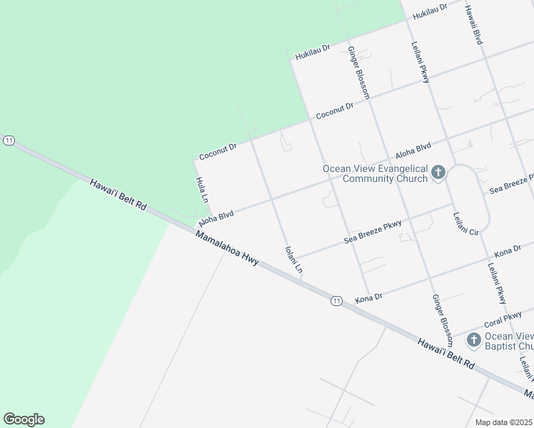 map of restaurants, bars, coffee shops, grocery stores, and more near 92-8985 Iolani Lane in Captain Cook