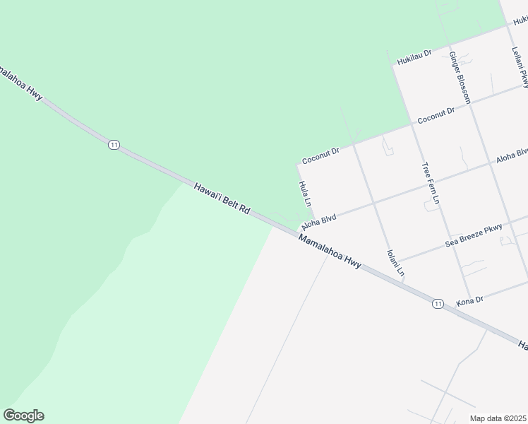 map of restaurants, bars, coffee shops, grocery stores, and more near 92-1373 Aloha Boulevard in Ocean View