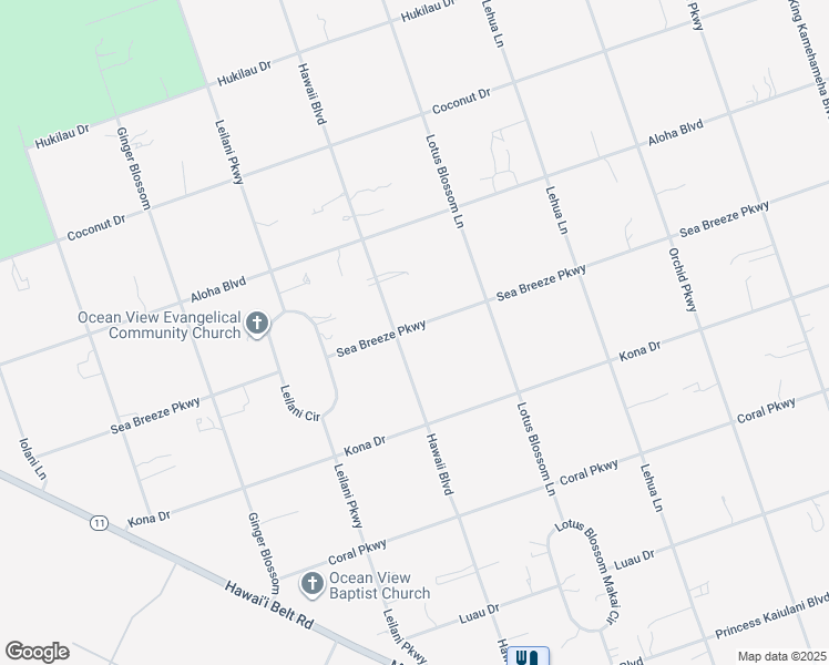 map of restaurants, bars, coffee shops, grocery stores, and more near 92-1614 Sea Breeze Parkway in Captain Cook