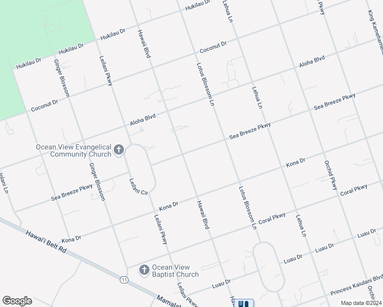 map of restaurants, bars, coffee shops, grocery stores, and more near 92-1614 Sea Breeze in Captain Cook