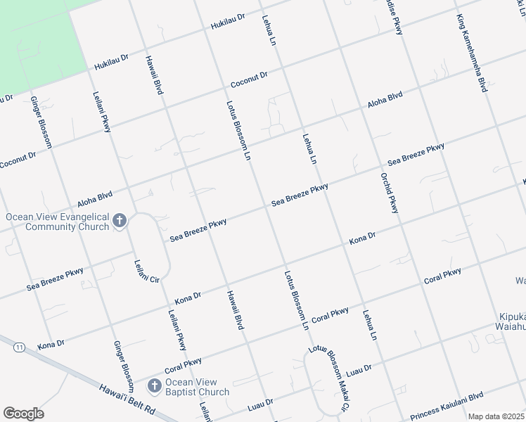 map of restaurants, bars, coffee shops, grocery stores, and more near 92-1644 Sea Breeze Parkway in Captain Cook