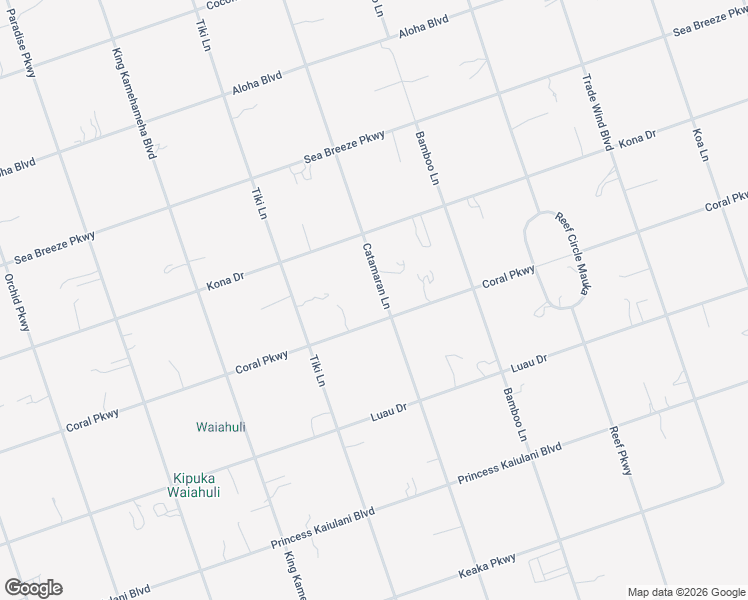 map of restaurants, bars, coffee shops, grocery stores, and more near 92-8617 Catamaran Lane in Captain Cook