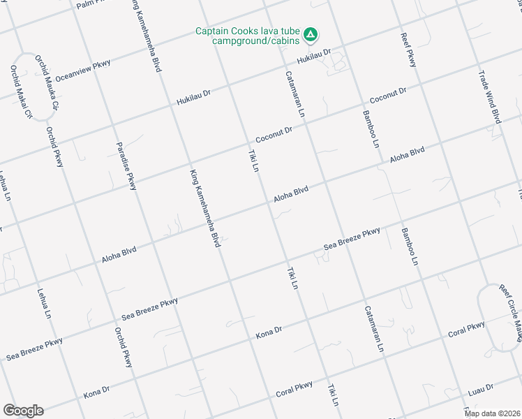 map of restaurants, bars, coffee shops, grocery stores, and more near 92-1948 Aloha Boulevard in Captain Cook