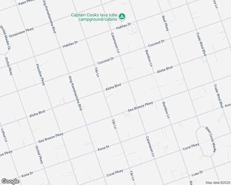 map of restaurants, bars, coffee shops, grocery stores, and more near 92-1970 Aloha Boulevard in Captain Cook