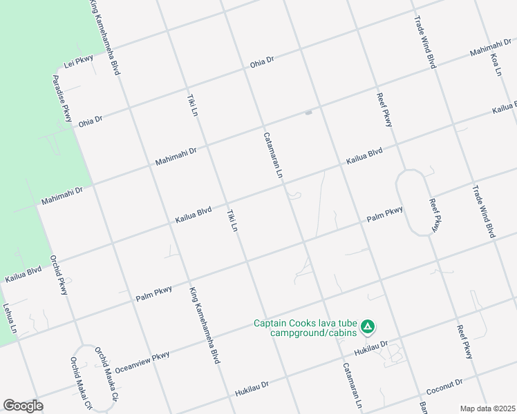 map of restaurants, bars, coffee shops, grocery stores, and more near 92-9038 Tiki Lane in Captain Cook