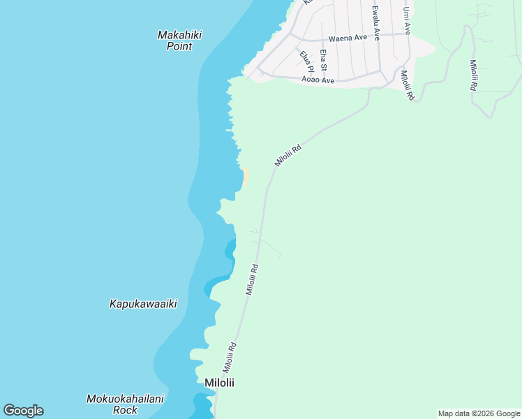 map of restaurants, bars, coffee shops, grocery stores, and more near 89-1845 Milolii Road in Captain Cook
