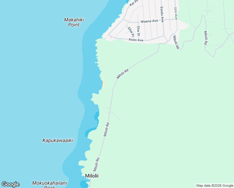 map of restaurants, bars, coffee shops, grocery stores, and more near 89-1845 Milolii Road in Captain Cook