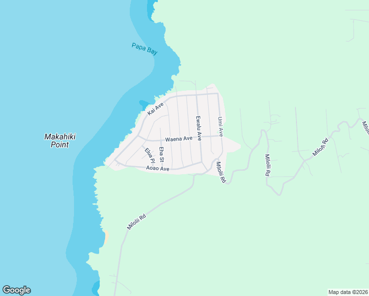 map of restaurants, bars, coffee shops, grocery stores, and more near 88-1527 Ehiku Avenue in Captain Cook