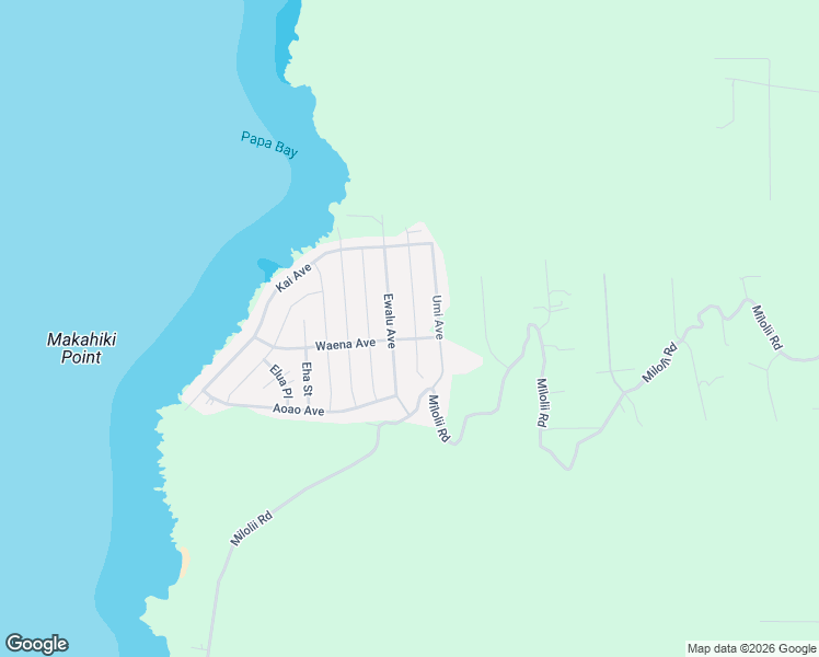 map of restaurants, bars, coffee shops, grocery stores, and more near 88-1543 Eiwa Avenue in Captain Cook