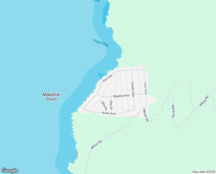 map of restaurants, bars, coffee shops, grocery stores, and more near 88-1554 Akahi Avenue in Captain Cook