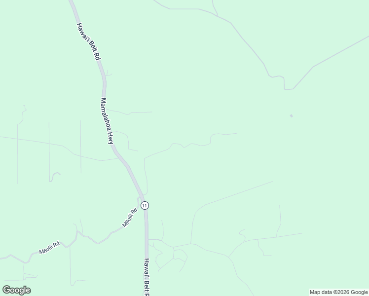 map of restaurants, bars, coffee shops, grocery stores, and more near Papa Homestead Road in Hawaii County