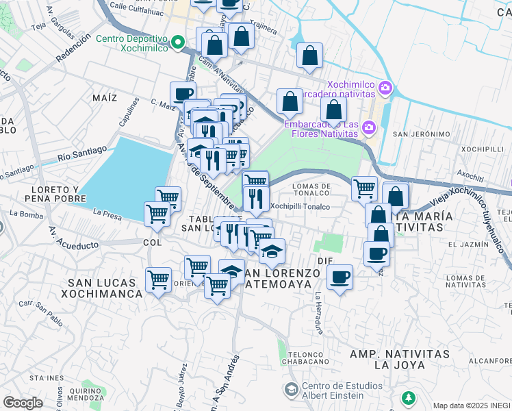 map of restaurants, bars, coffee shops, grocery stores, and more near in 