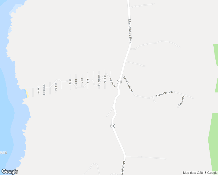 map of restaurants, bars, coffee shops, grocery stores, and more near 87-3183 Ama Road in Captain Cook