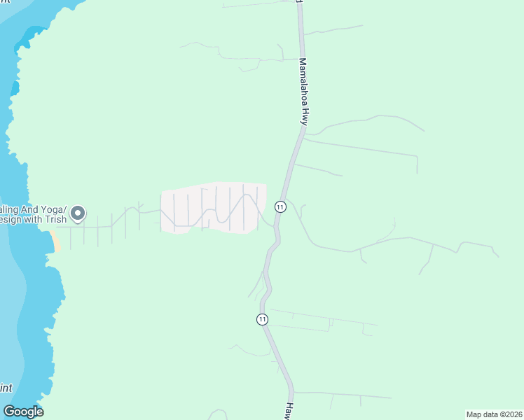 map of restaurants, bars, coffee shops, grocery stores, and more near 87-474 Kaohe Road in Captain Cook