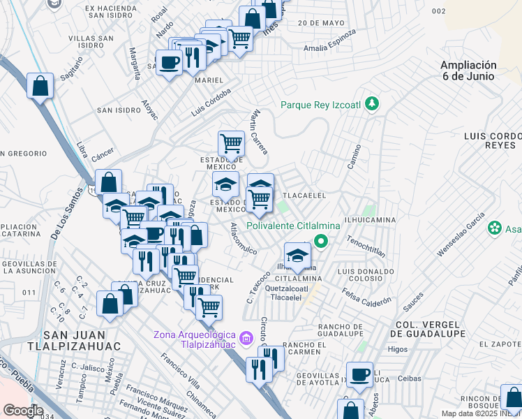 map of restaurants, bars, coffee shops, grocery stores, and more near 22 Reolín Barejón Poniente in Lerma de Villada