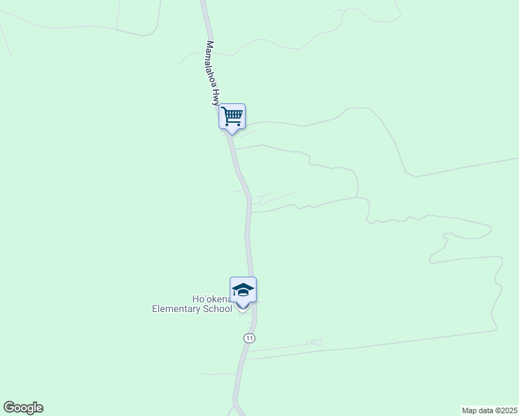 map of restaurants, bars, coffee shops, grocery stores, and more near 86 Mamalahoa Highway in Captain Cook