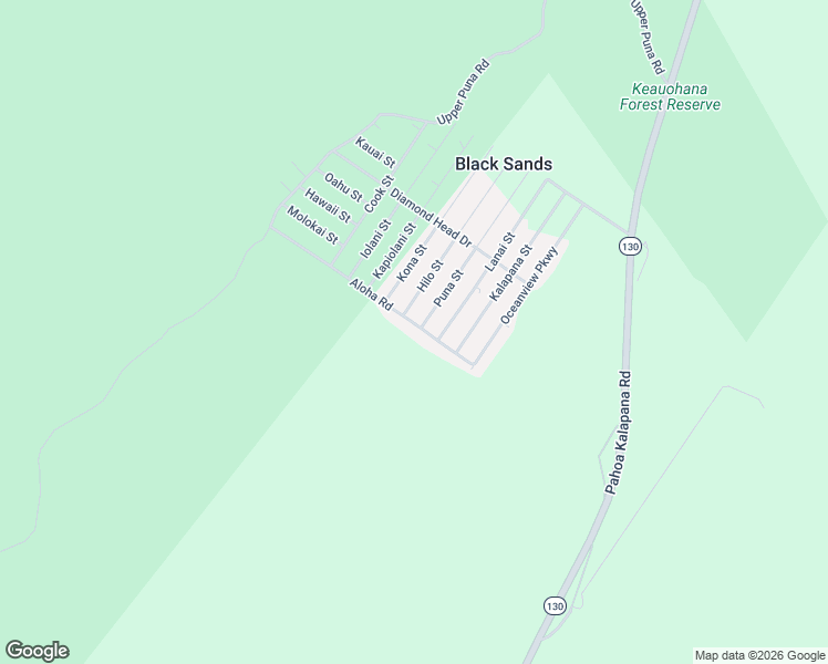 map of restaurants, bars, coffee shops, grocery stores, and more near 12-485 Aloha Road in Pāhoa
