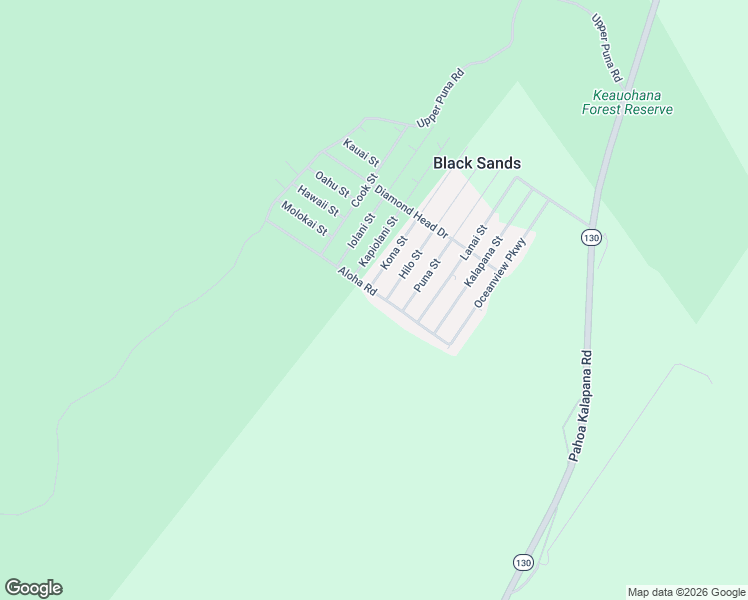 map of restaurants, bars, coffee shops, grocery stores, and more near 12-485 Aloha Road in Pāhoa