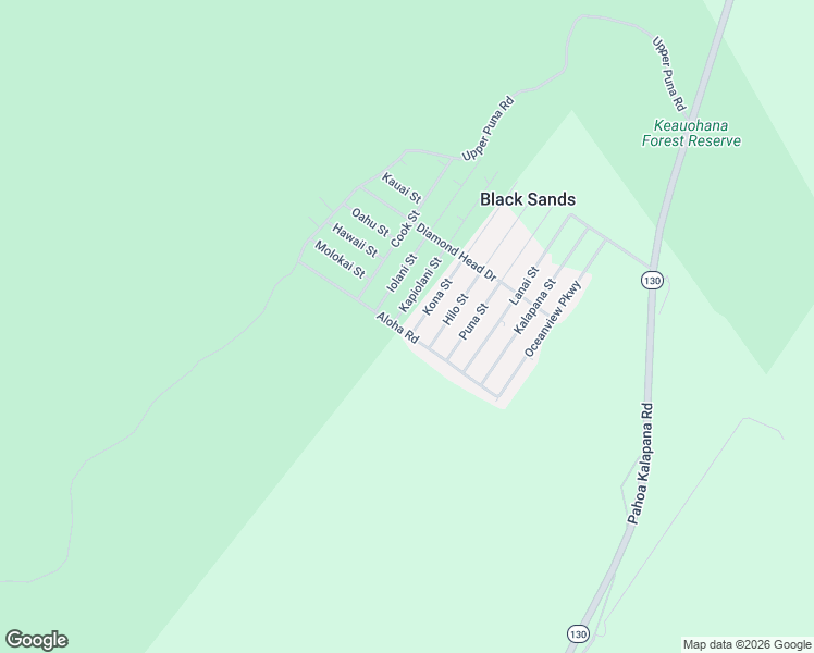 map of restaurants, bars, coffee shops, grocery stores, and more near 12-4350 Kona Street in Pāhoa