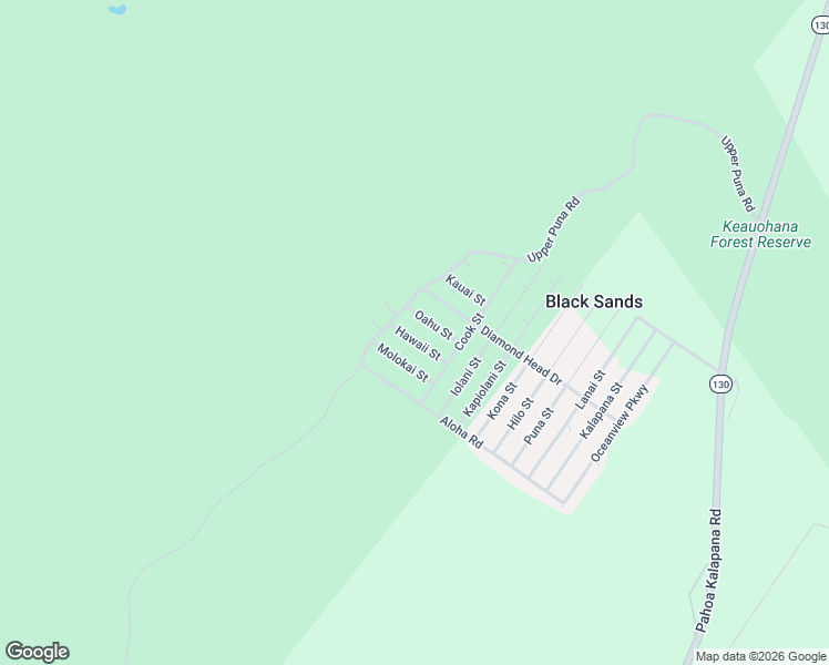 map of restaurants, bars, coffee shops, grocery stores, and more near 12-560 Hawaii Street in Pāhoa