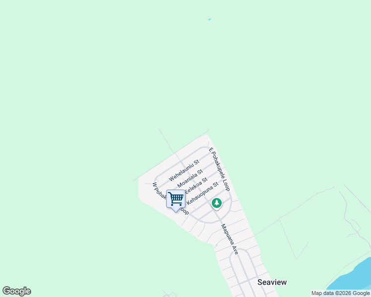 map of restaurants, bars, coffee shops, grocery stores, and more near 12-7011 Kamoamoa Street in Pāhoa