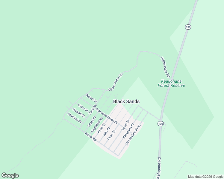 map of restaurants, bars, coffee shops, grocery stores, and more near 12-4274 Iolani Street in Pāhoa