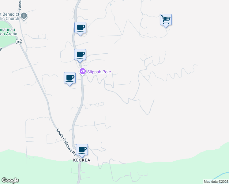map of restaurants, bars, coffee shops, grocery stores, and more near Telephone Exchange Road in Captain Cook