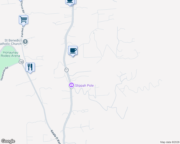 map of restaurants, bars, coffee shops, grocery stores, and more near 84-5052 Mamalahoa Highway in Captain Cook
