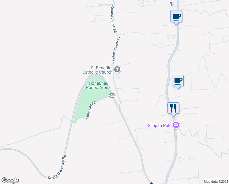 map of restaurants, bars, coffee shops, grocery stores, and more near 84-5109 Painted Church Road in Captain Cook