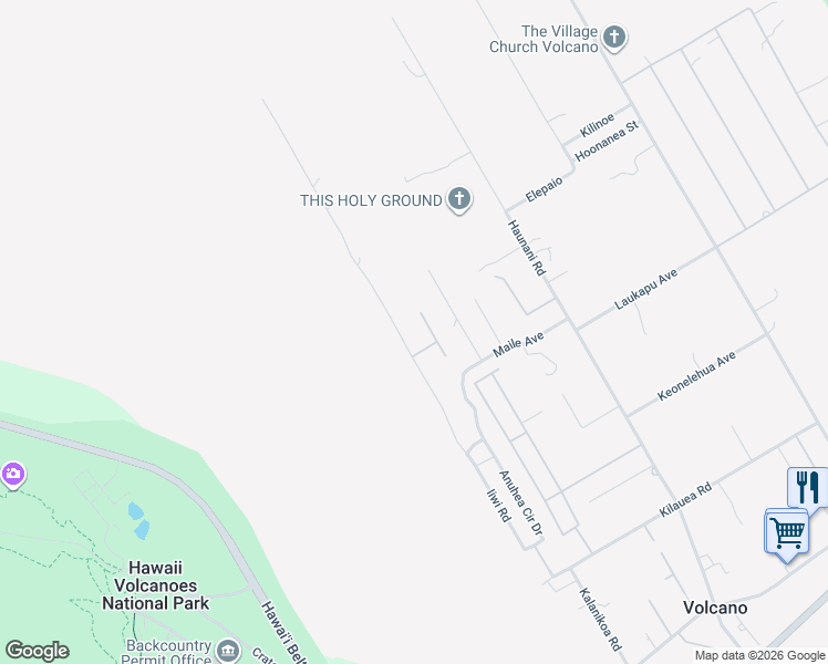 map of restaurants, bars, coffee shops, grocery stores, and more near 19-4208 Iiwi Road in Mountain View