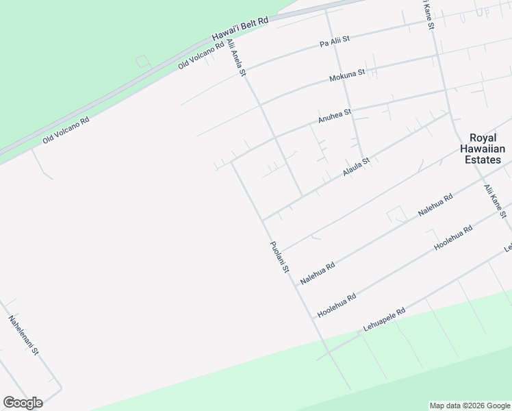 map of restaurants, bars, coffee shops, grocery stores, and more near 11-3064 Puolani Street in Kailua Kona