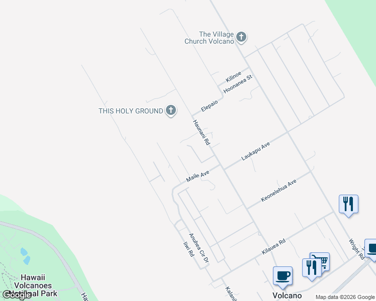 map of restaurants, bars, coffee shops, grocery stores, and more near 194191 D Haunani Road in Mountain View