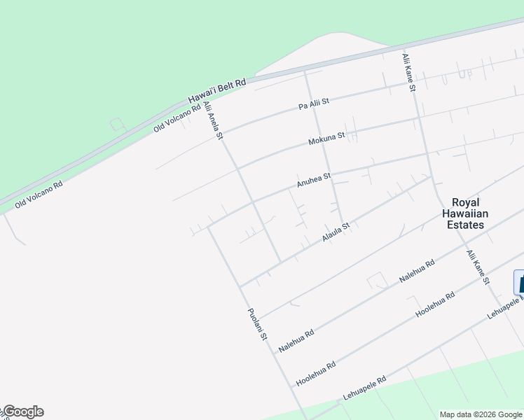 map of restaurants, bars, coffee shops, grocery stores, and more near 11-3098 Alii Anela Street in Volcano