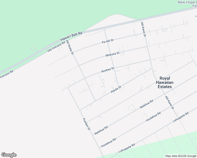 map of restaurants, bars, coffee shops, grocery stores, and more near 11-3057A Anuhea Place in Volcano