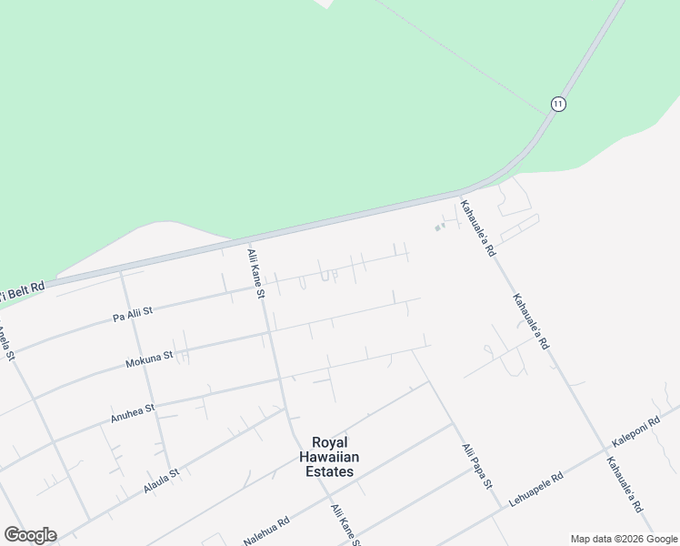 map of restaurants, bars, coffee shops, grocery stores, and more near 113123 A Pa Alii Street in Mountain View