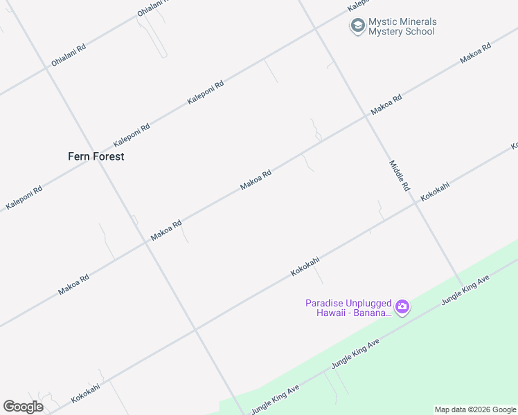 map of restaurants, bars, coffee shops, grocery stores, and more near 11-2297 Makoa Road in Pāhoa