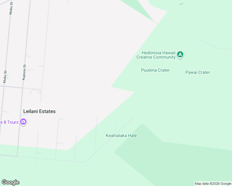 map of restaurants, bars, coffee shops, grocery stores, and more near 13-805 Leilani Avenue in Pāhoa