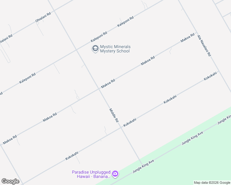 map of restaurants, bars, coffee shops, grocery stores, and more near 11-2129 Makoa Road in Pāhoa